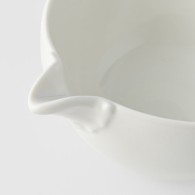 Premium Pourer – Ivory White Glaze 300ml Sauce Server