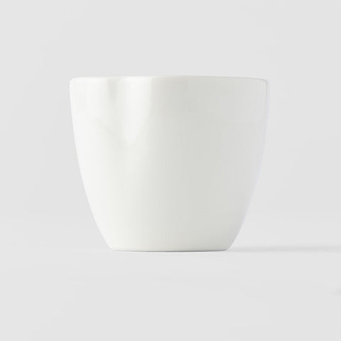 Premium Craft Teacup – White Ivory Glaze 200ml