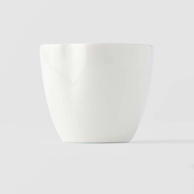 Premium Craft Teacup – White Ivory Glaze 200ml