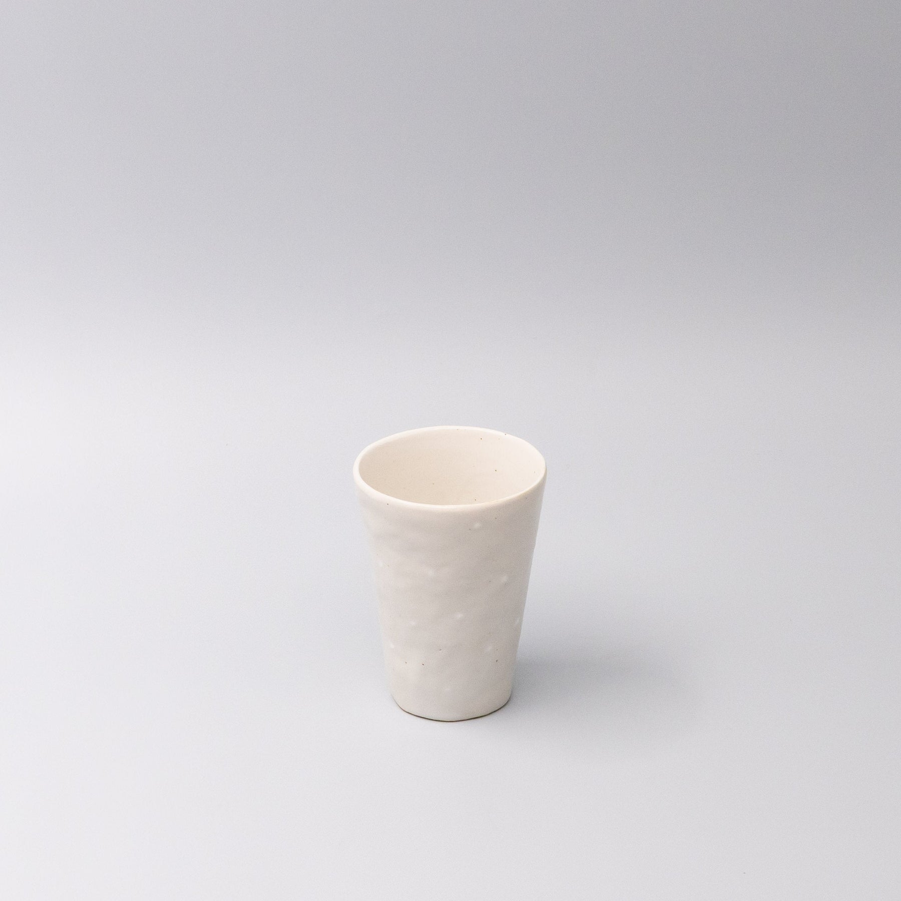 Premium 200ml Ostrich White Tapered Ceramic Tumbler Dishwasher Microwave Safe