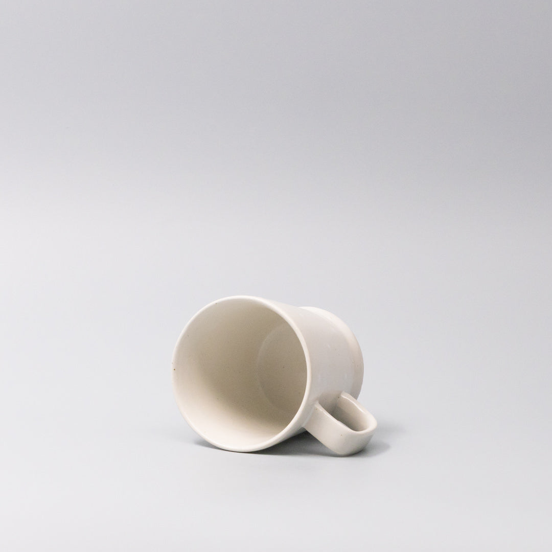 Premium 8.5cm White Dot Glaze Ceramic Mug Japanese Tableware