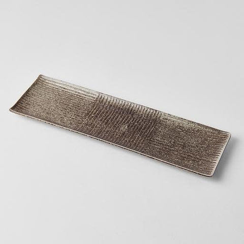 Premium Sashimi Plate – Blue Line Design 33cm