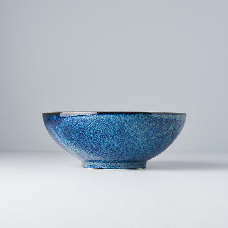 Premium Ramen Bowl – Kanso Indigo Blue Glaze 21.5cm, 1100ml
