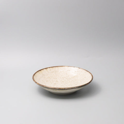 Premium Pasta Bowl – White Ivory Pearl Glaze 24cm