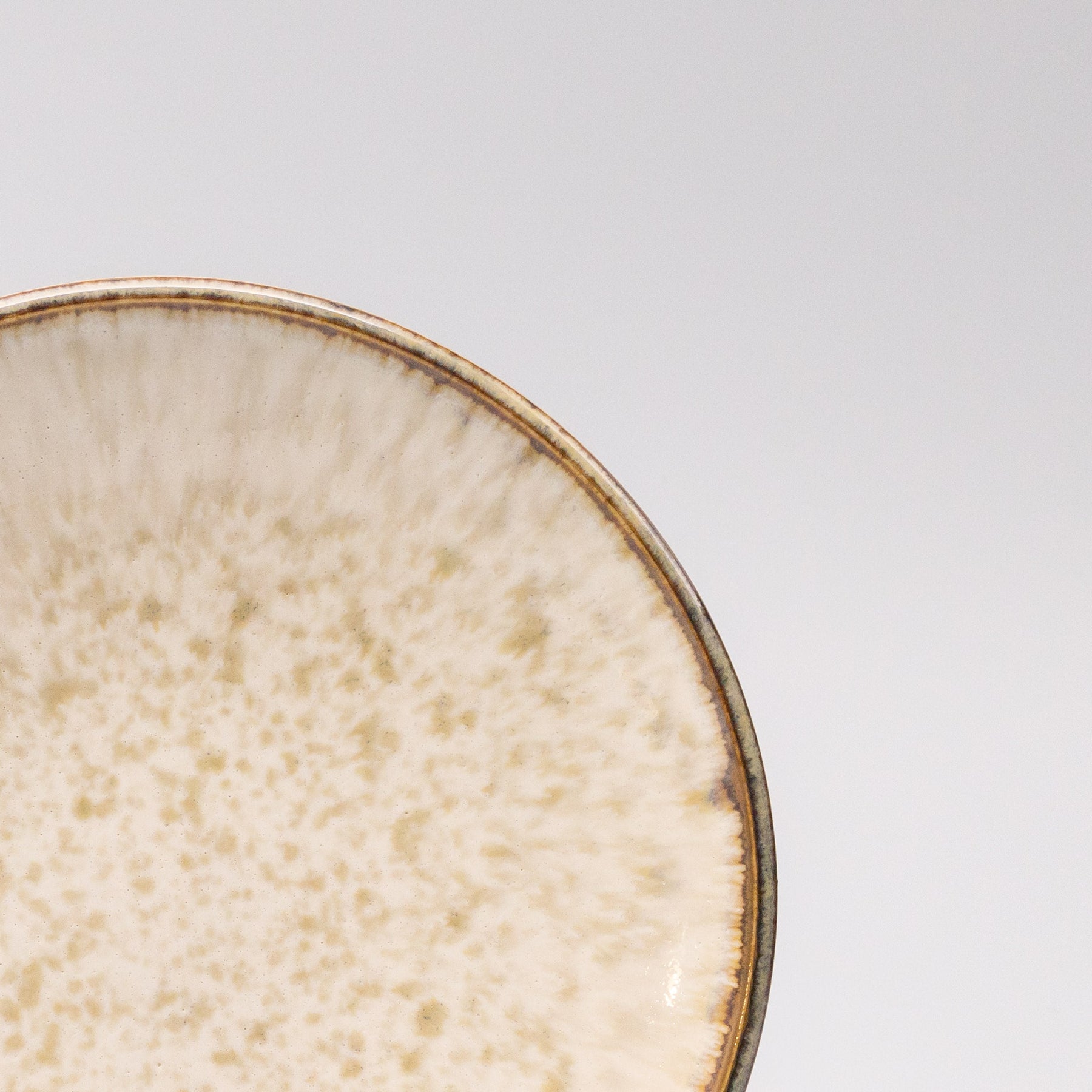 Premium Tapas Plate – White Ivory Pearl Glaze 17cm