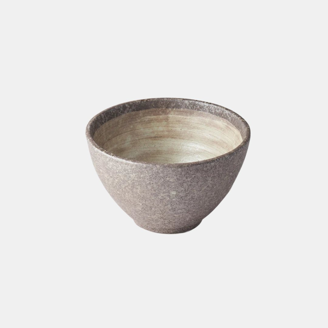 Premium Ceramic Deep Bowl – Brown Nin Rin Glaze 13cm