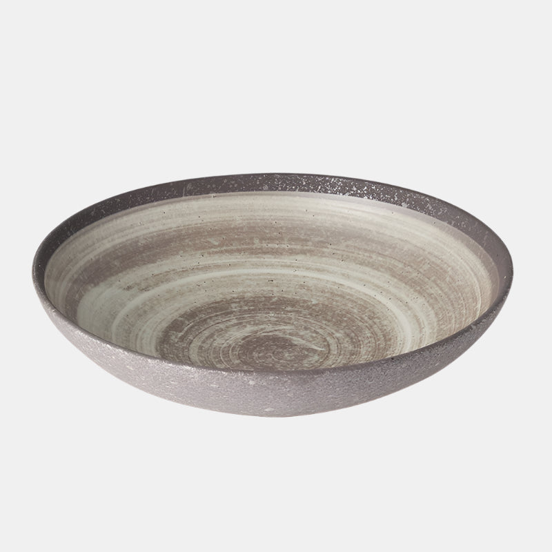Premium Ceramic Serving Bowl – Brown Nin Rin Glaze 1500ml