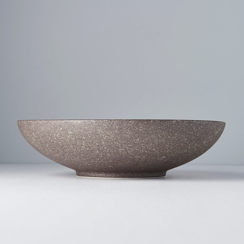 Premium Ceramic Serving Bowl – Brown Nin Rin Glaze 1500ml
