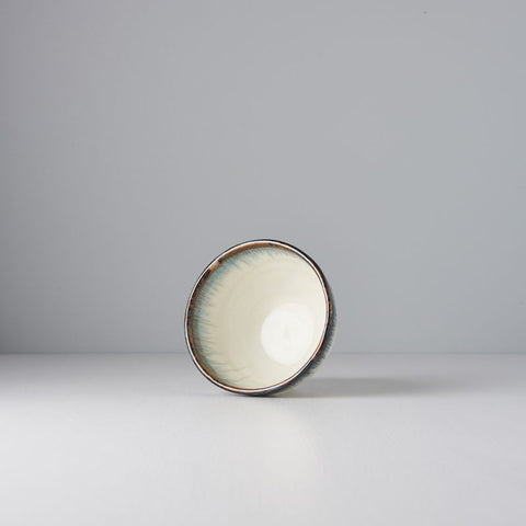 Premium Ceramic Deep Bowl – White Aurora Glaze 13cm