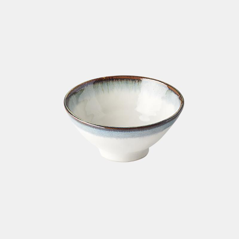 Premium Ceramic Bowl – White Aurora Glaze 15cm