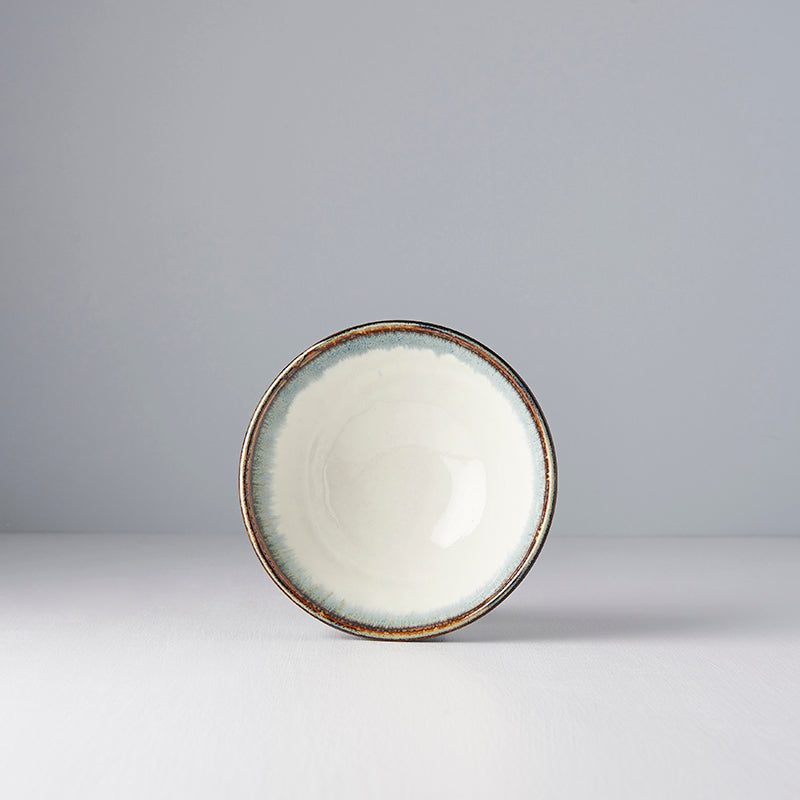 Premium Ceramic Bowl – White Aurora Glaze 15cm