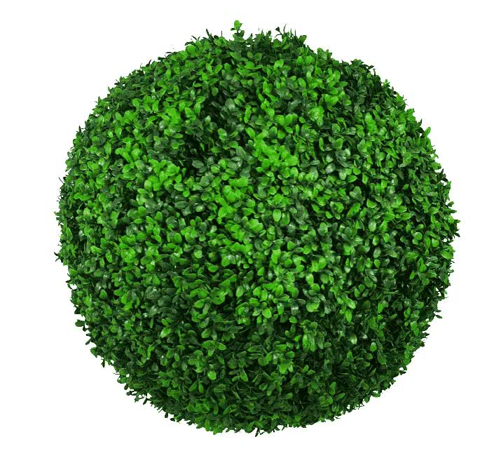 Deluxe Large Green Leaf Buxus Faulkner Topiary Ball 48cm UV Resistant - SuperSaverAU - view 1