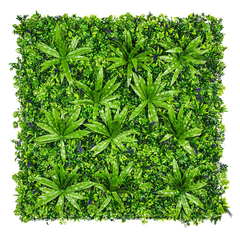 Artificial Lavandula Vertical Garden Wall UV Stabilised 25cm x 25cm Sample - SuperSaverAU - view 1