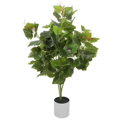 Realistic Artificial Grape Vine Tree 70cm - Indoor Faux Plant with Pink/Red Flower Buds - SuperSaverAU - view 1