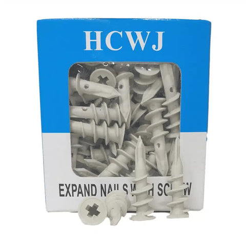 Artificial Green Wall Installation Kit - 50 Plastic Screws for Foam/Plaster - SuperSaverAU - view 1