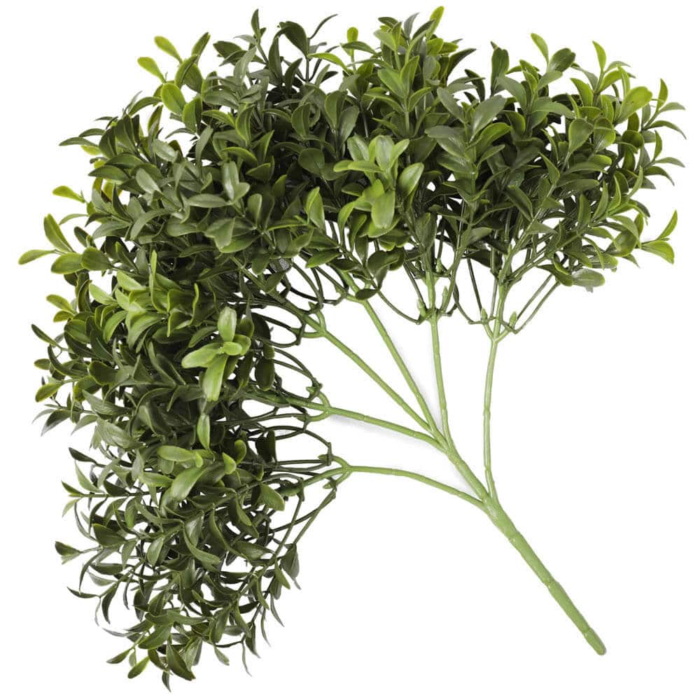 UV Resistant Artificial Buxus Plant 30cm - Lifelike Green Leaves, Farmhouse Decor - SuperSaverAU - view 3
