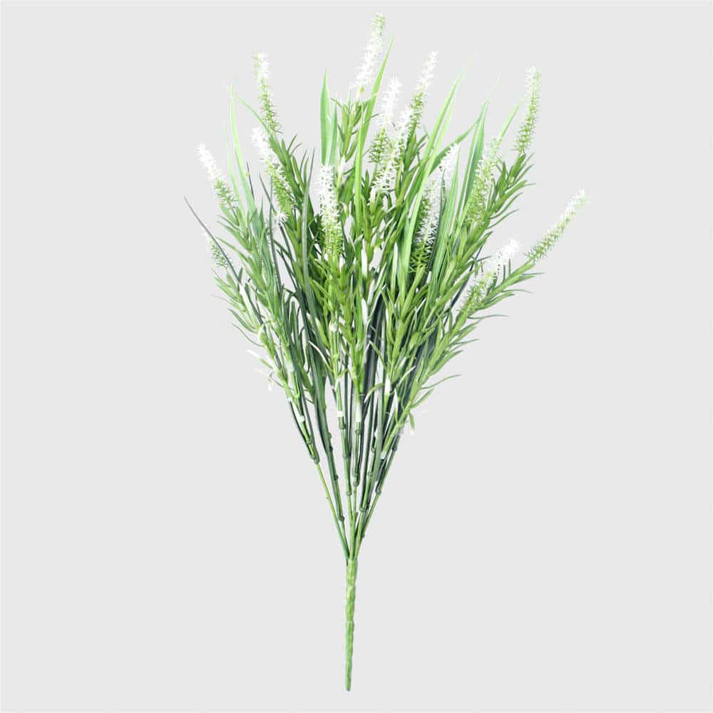 Designer Plants Long Stem White Lavender 50cm UV Resistant - Realistic & Low Maintenance - SuperSaverAU - view 1