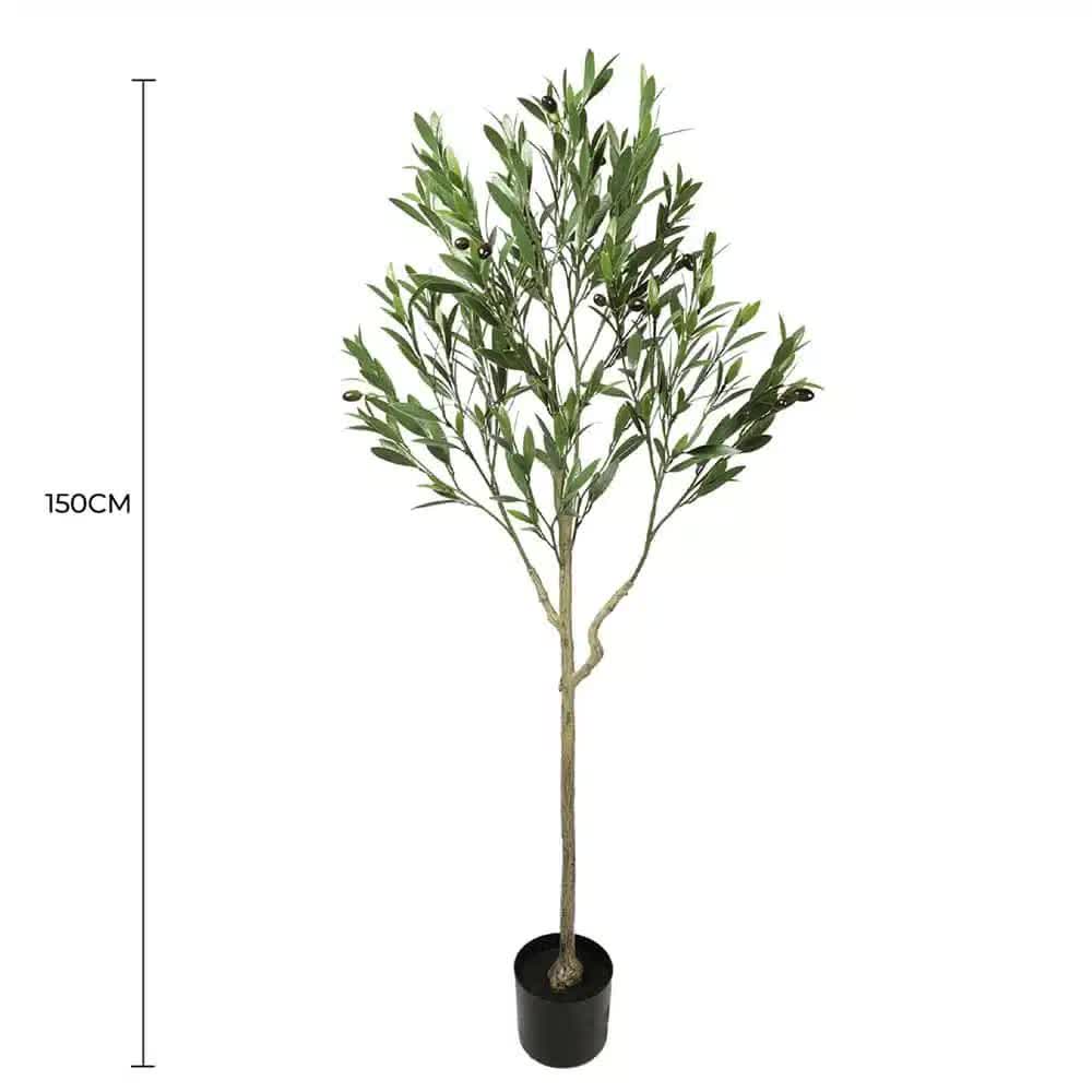 Nearly Natural UV Resistant Artificial Olive Tree 150cm - Indoor/Outdoor Decor - SuperSaverAU - view 2
