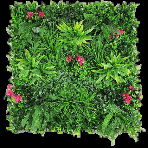 Artificial Flowering Lilac Vertical Garden Wall Panel 25cm x 25cm UV Stabilised - SuperSaverAU - view 1