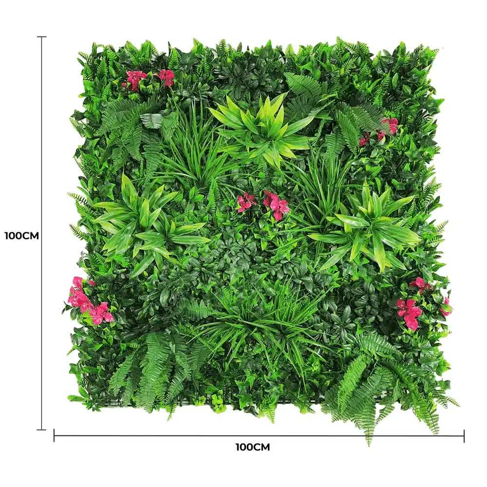 Artificial Flowering Lilac Vertical Garden Wall Panel 25cm x 25cm UV Stabilised - SuperSaverAU - view 2