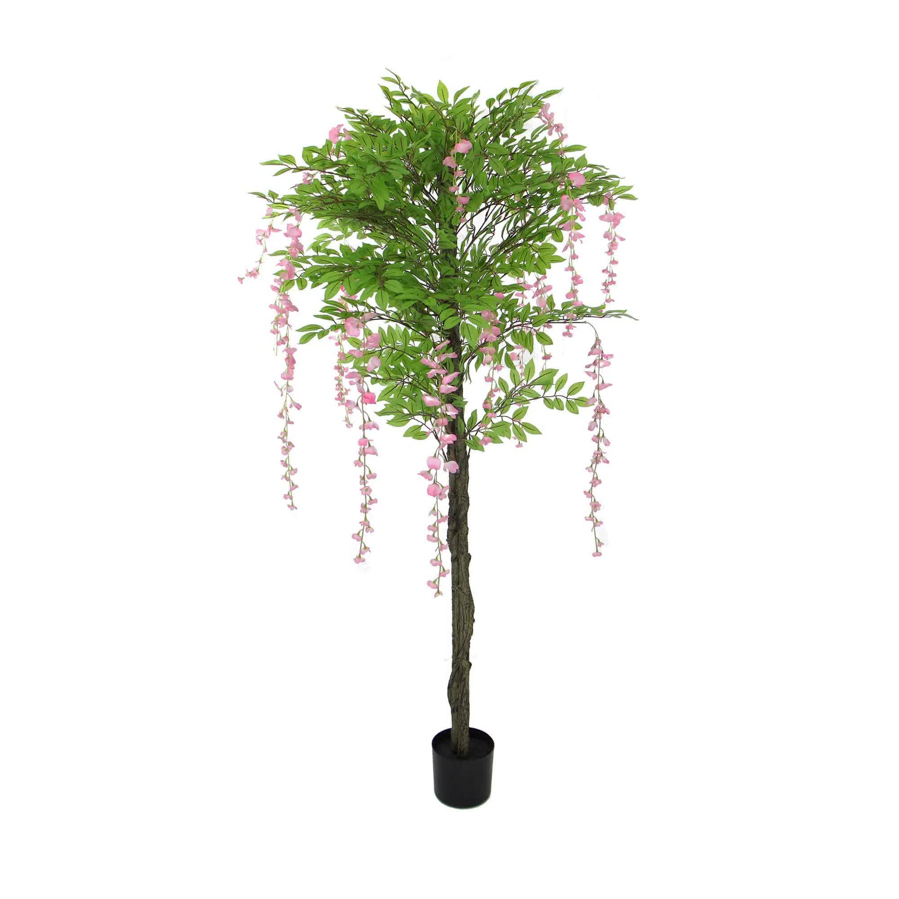 Faux Flowering Pink Wisteria Tree 180cm - Maintenance-Free Indoor Elegance - SuperSaverAU - view 1