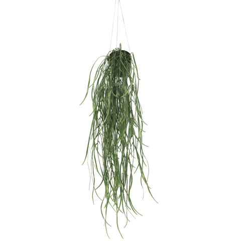Designer Plants Artificial Hanging Potted Plant Willow Leaf 66cm UV Resistant - SuperSaverAU - view 1
