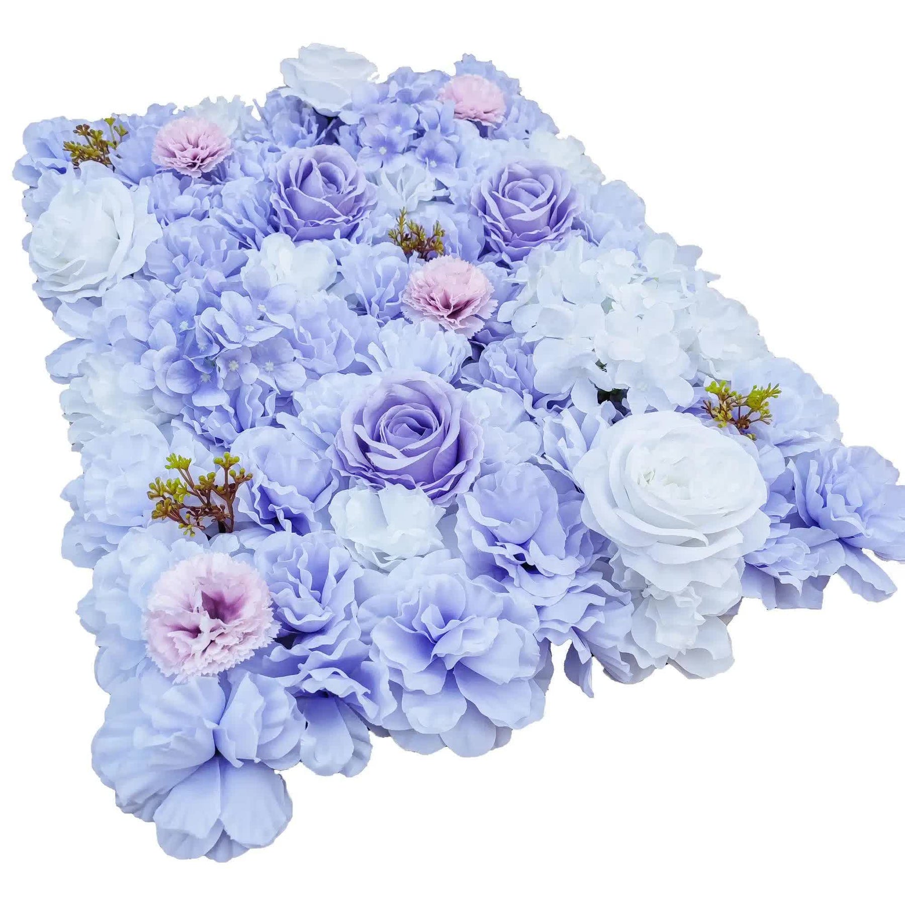 Artificial Flower Wall Panel 40cm x 60cm Mixed Lilac Faux Flowers, Hand-Assembled - SuperSaverAU - view 1