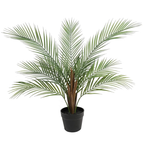 Nearly Natural 80cm Artificial Potted Palm Tree for Indoor Use, Black Pot - SuperSaverAU - view 1