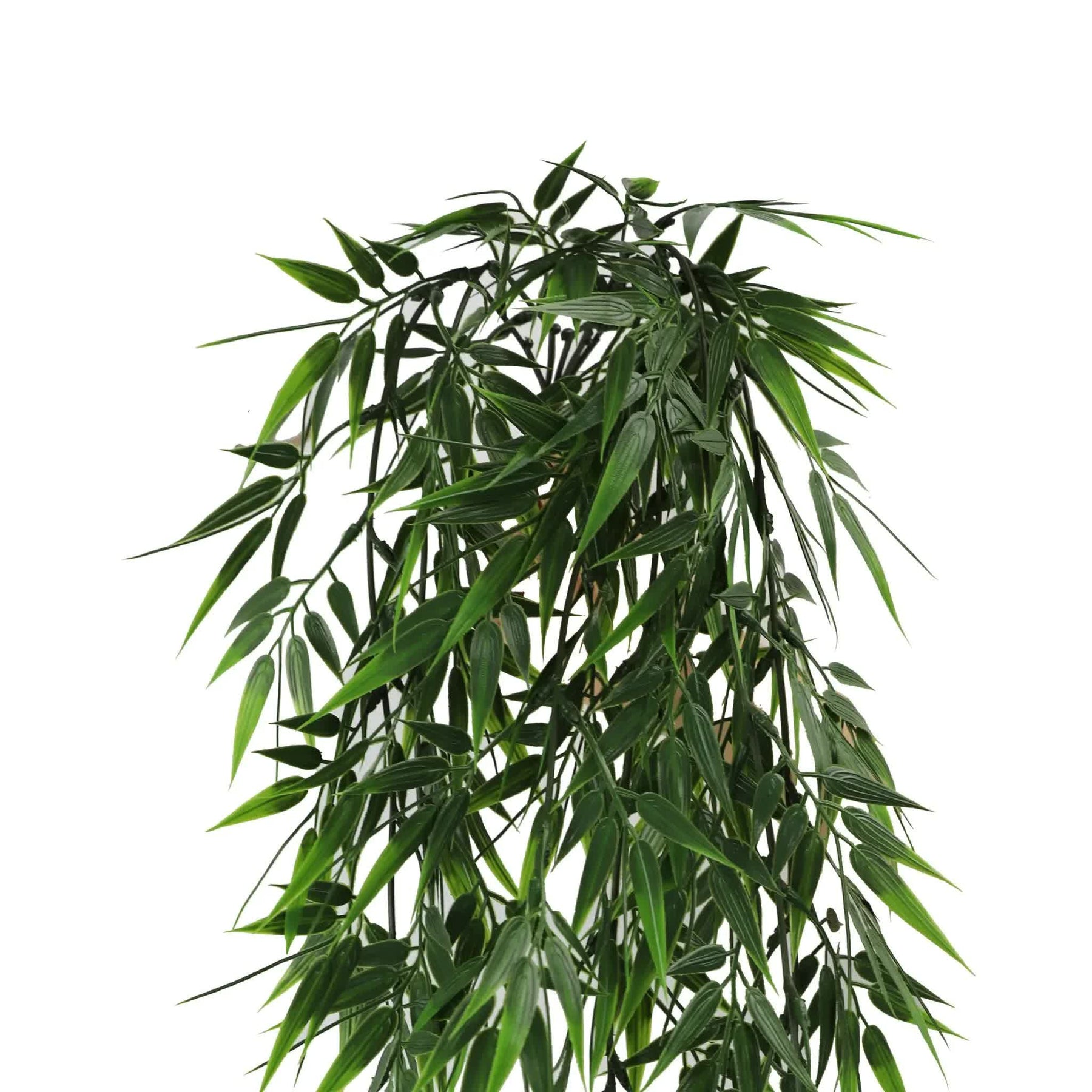 Premium Artificial Hanging Bamboo Leaf Garland Bush – Dark Green 17 x 76cm