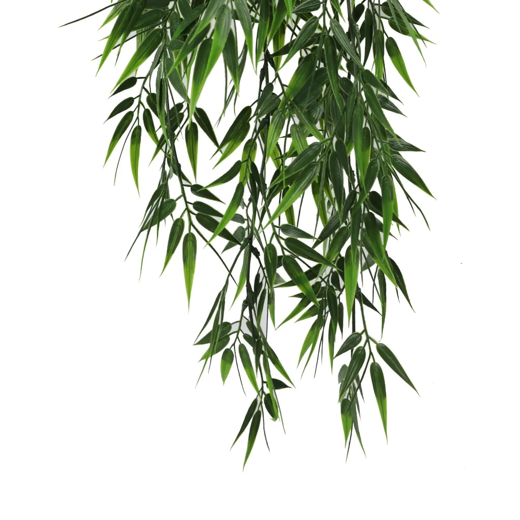 Premium Artificial Hanging Bamboo Leaf Garland Bush – Dark Green 17 x 76cm