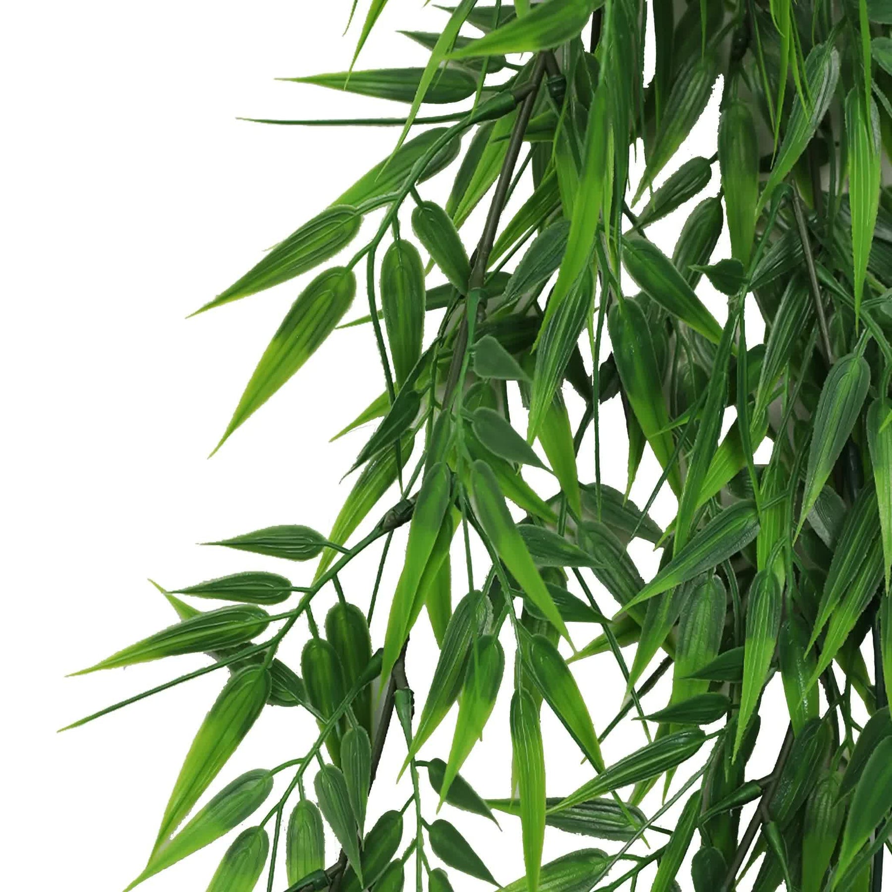Premium Artificial Hanging Bamboo Leaf Garland Bush – Dark Green 17 x 76cm