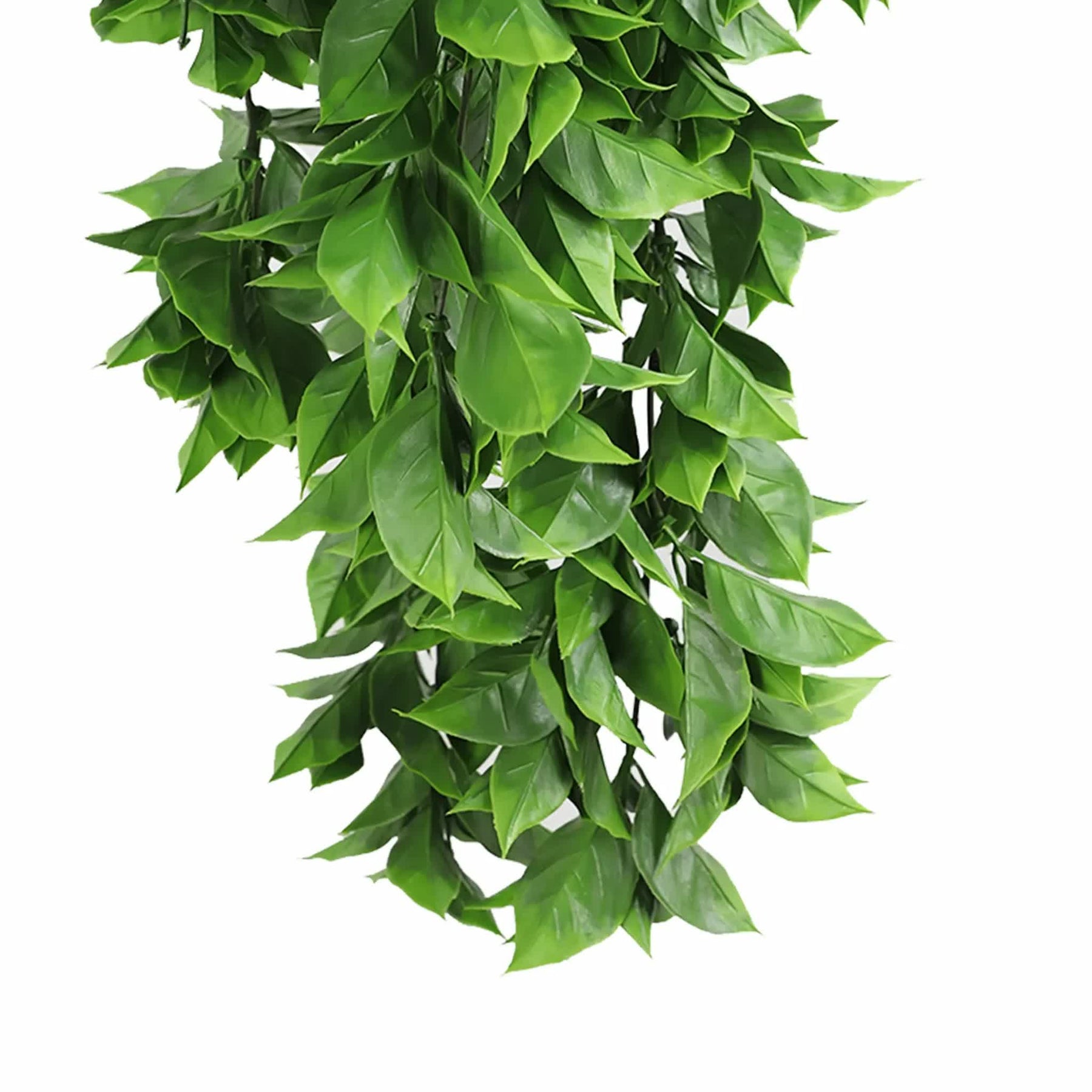 Premium Artificial Dense Hanging Flowering Pothos Bush – Vivid Green 27 x 72cm