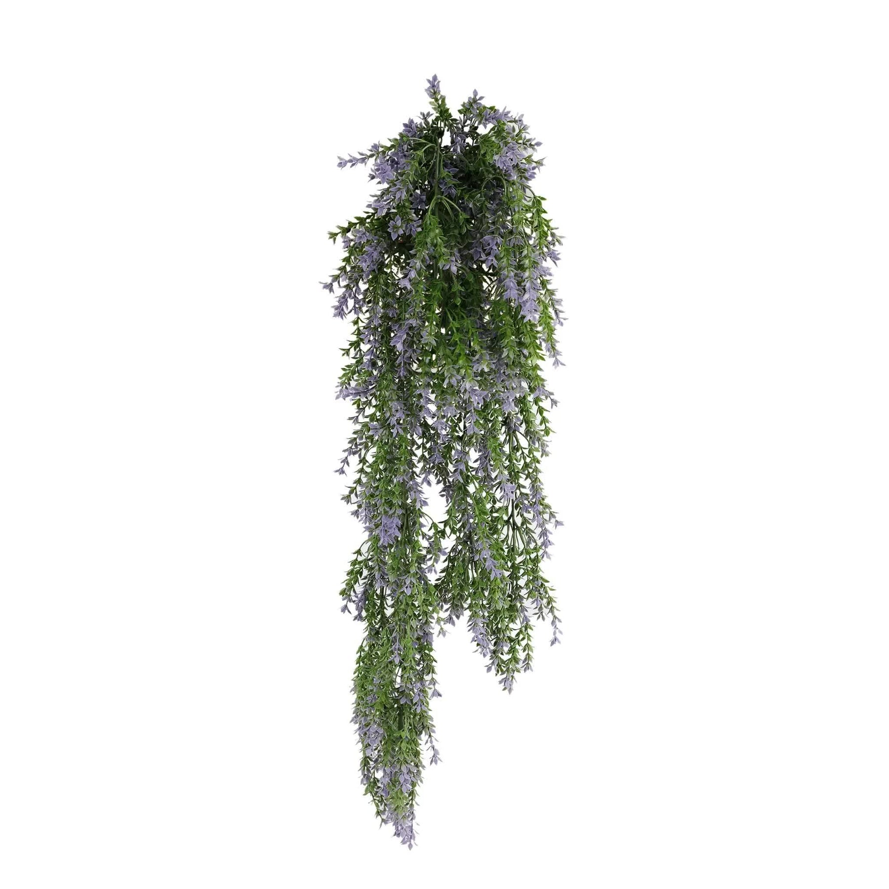 Premium Artificial Hanging Willow Leaf Garland Bush – Purple & Green 20 x 76cm