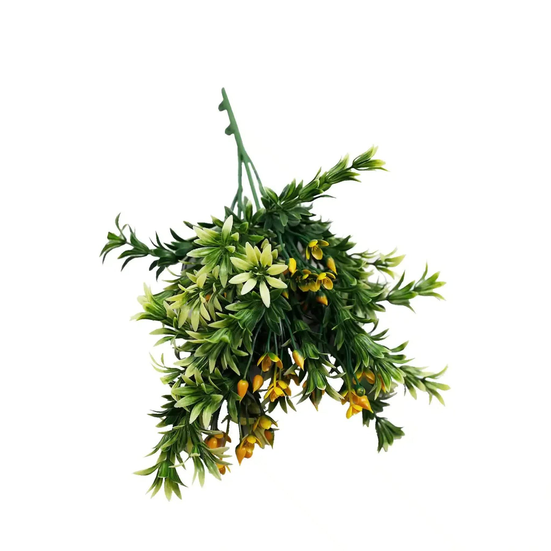 Artificial Dwarf Japanese Golden Yew UV Resistant 27cm Lifelike Stem Branch - SuperSaverAU - view 3