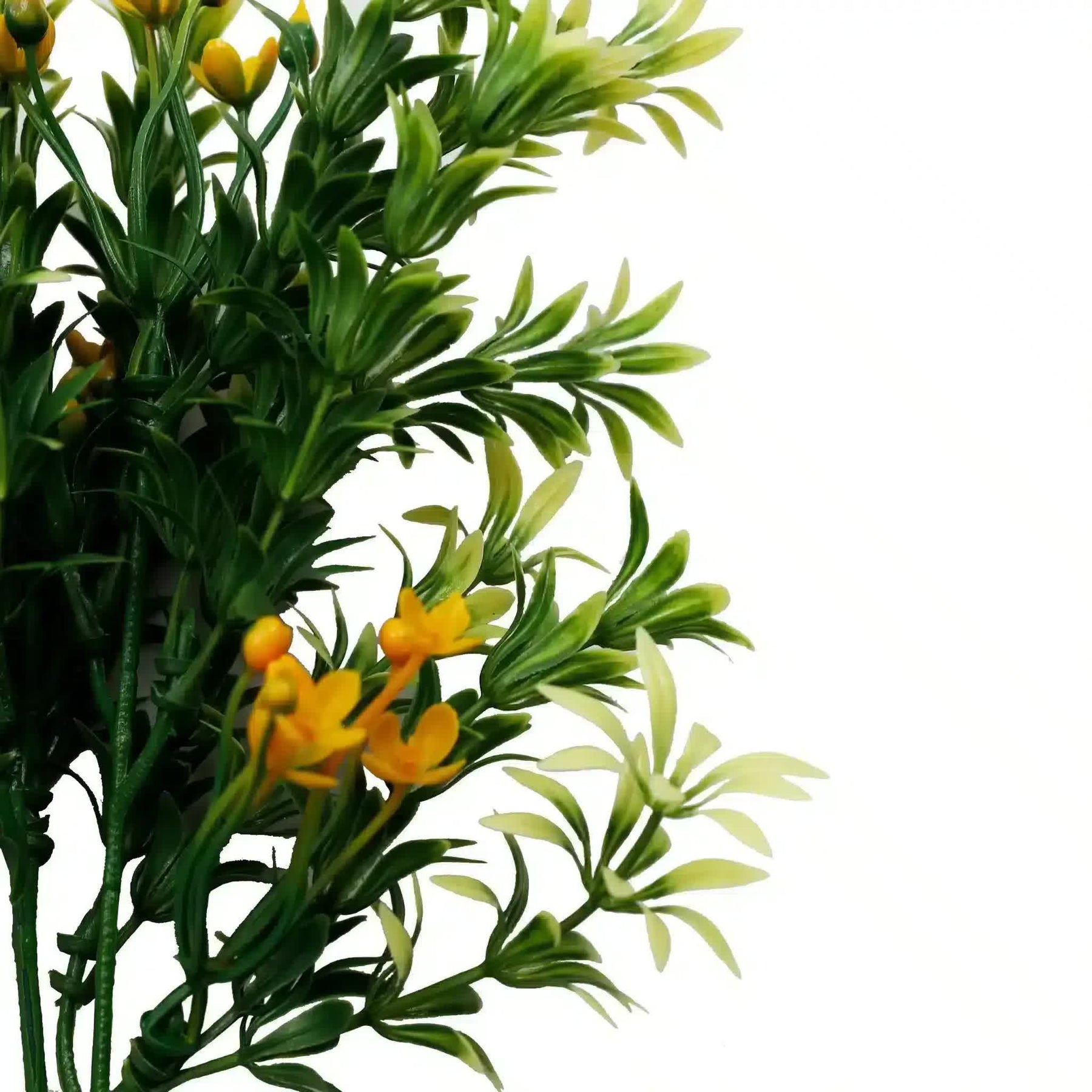 Artificial Dwarf Japanese Golden Yew UV Resistant 27cm Lifelike Stem Branch - SuperSaverAU - view 5