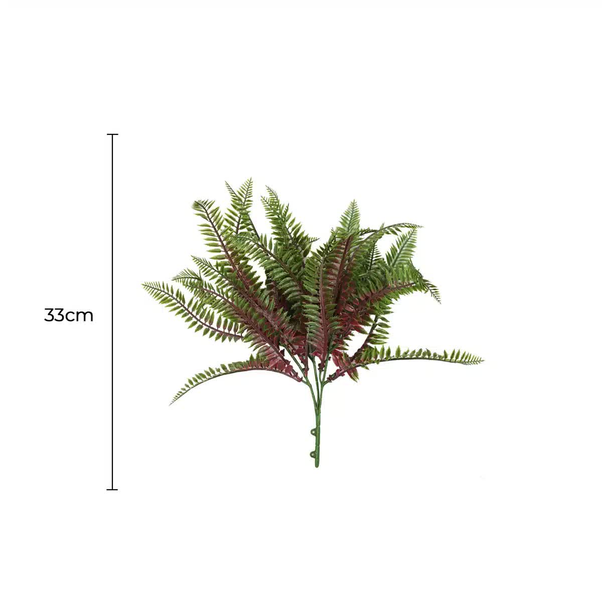 Artificial UV Resistant Royal Purple Fern Stem 33cm - Lifelike Decor - SuperSaverAU - view 1