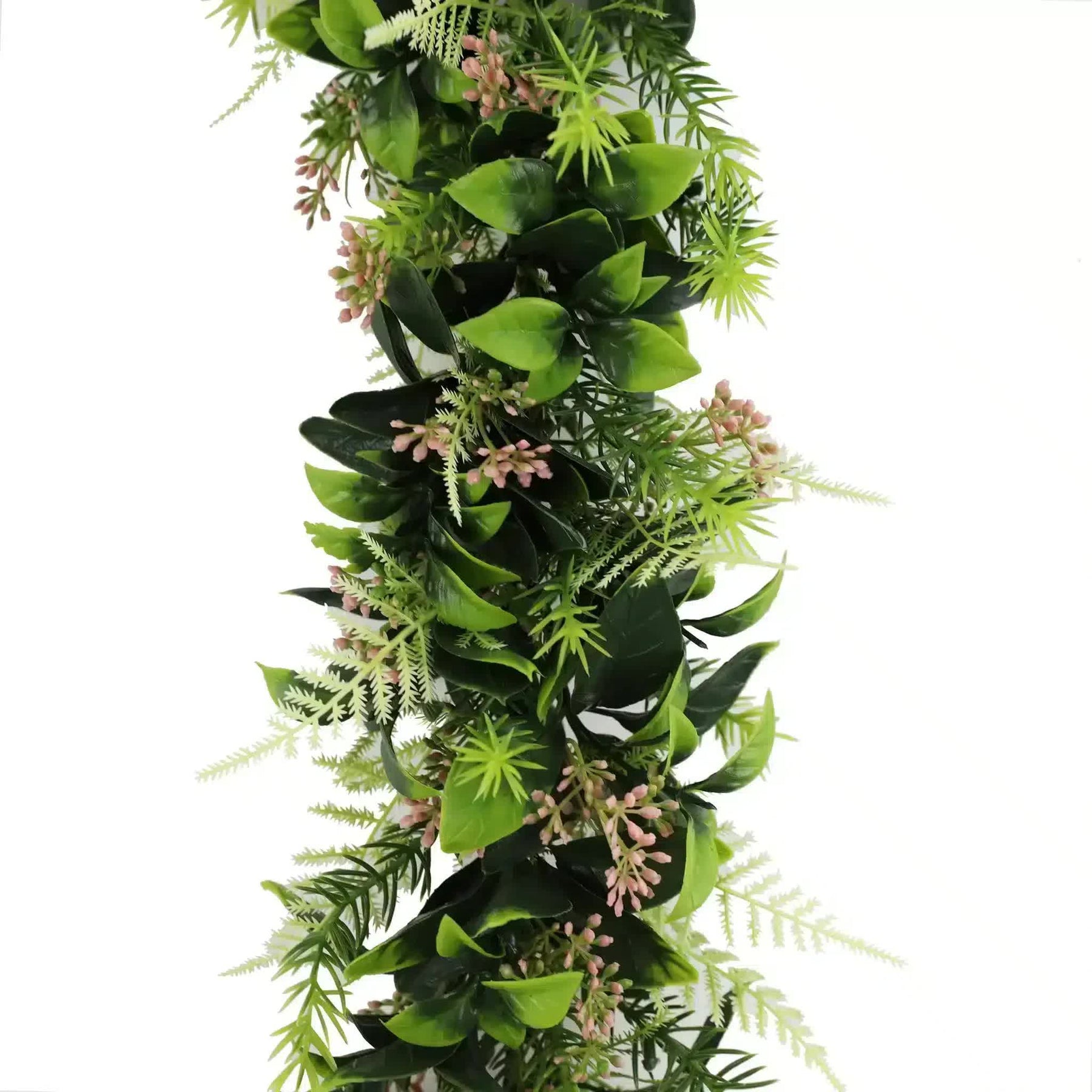 Artificial Vibrant Mixed Leaf Garland 55cm, UV Resistant, Customizable Design - SuperSaverAU - view 3