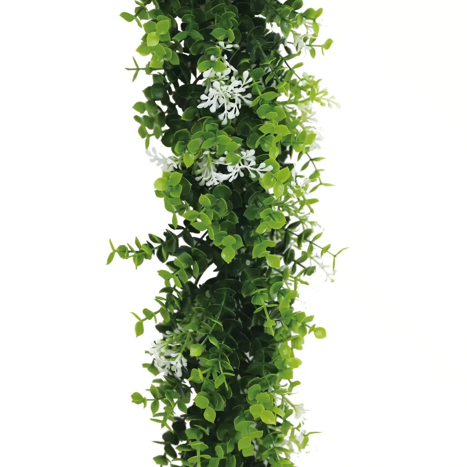 Artificial UV Resistant Extendable Hanging Flowering White Eucalyptus Vine 55cm - SuperSaverAU - view 4
