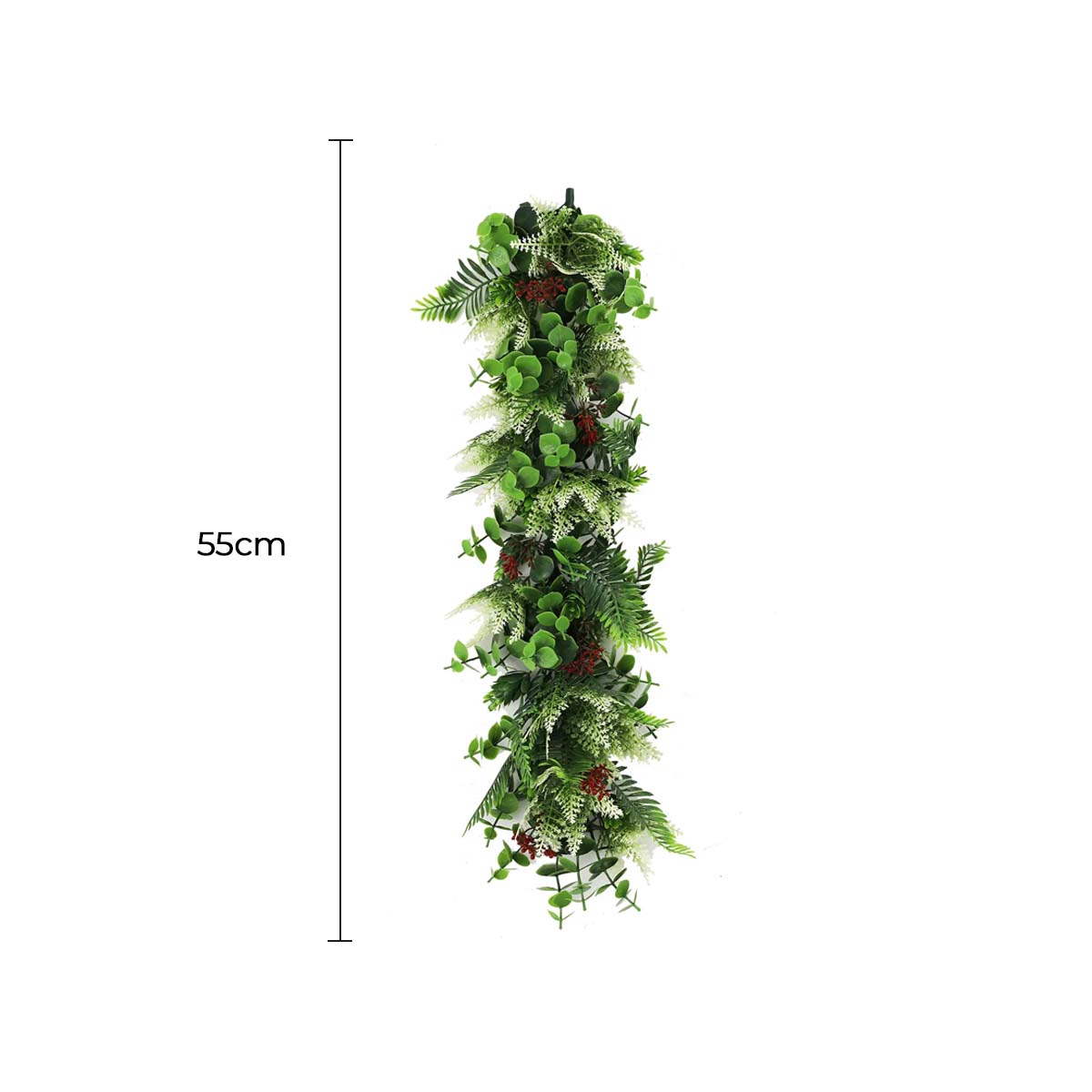 Artificial UV Resistant Extendable Hanging Christmas Garland 55cm - Festive Design - SuperSaverAU - view 1