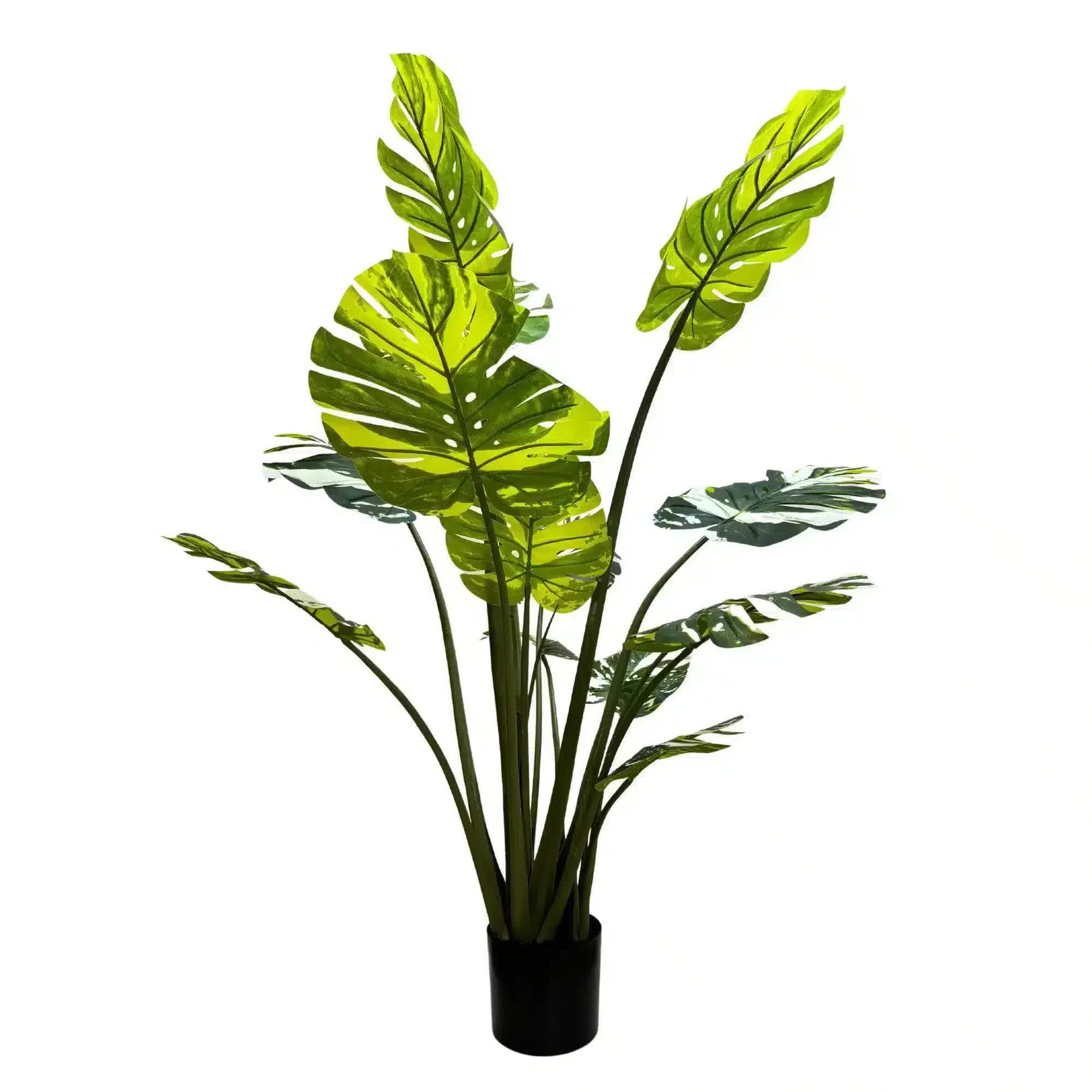 Luxe Foliage 150cm Artificial Potted Monstera & Palm Plant - Zero Maintenance - SuperSaverAU - view 3