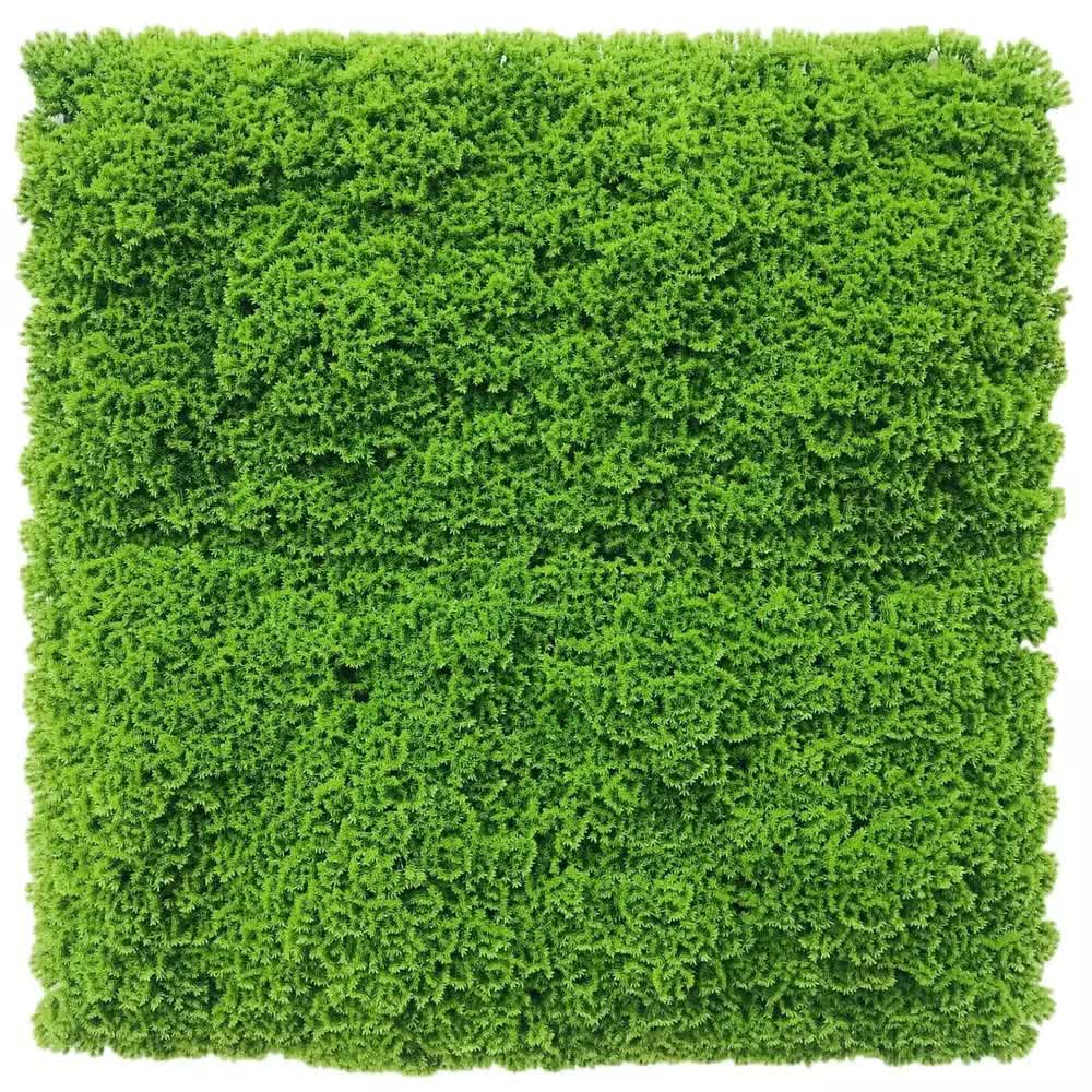 Fresh Natural Green Artificial Moss Panel Sample 25cm x 25cm UV Resistant - SuperSaverAU - view 1