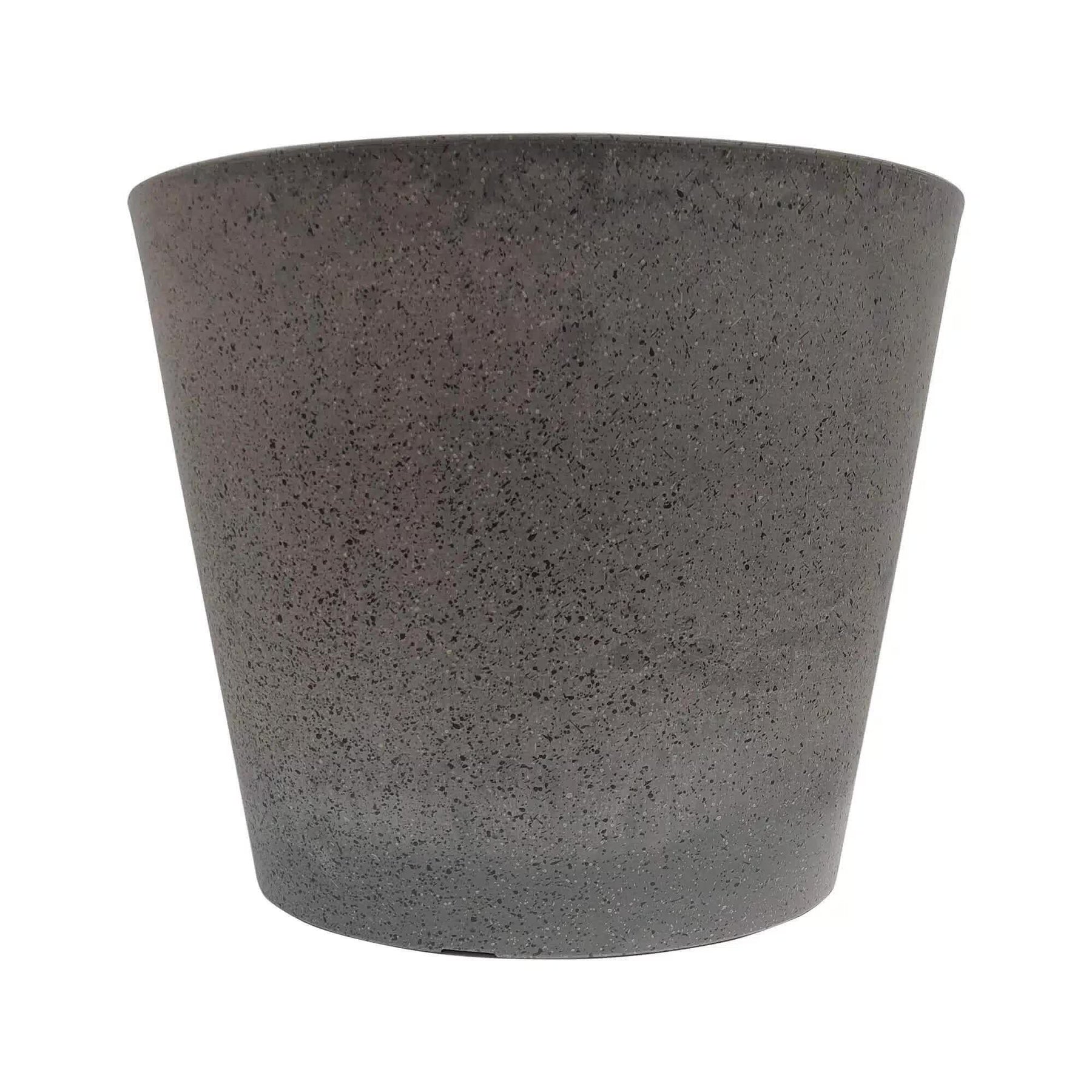 Imitation Stone Grey Planter 40cm - Durable Recycled Plastic Garden Pot - SuperSaverAU - view 1