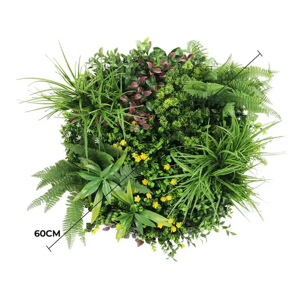 Slimline Artificial Green Wall Disc Art 60cm - UV Resistant Country Fern - SuperSaverAU - view 2