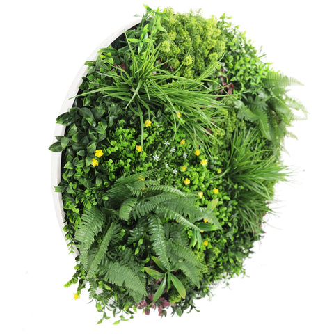 Slime-line Green Wall Disc 100cm - Indoor/Outdoor Artificial Foliage, UV Resistant - SuperSaverAU - view 1