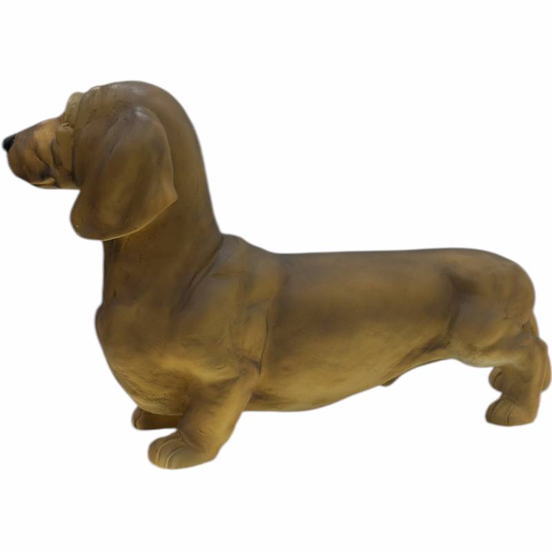 Henry Dashhund Dog Statue, Hand Painted, 56cm, Indoor/Outdoor Use, Multi Colour - SuperSaverAU - view 3