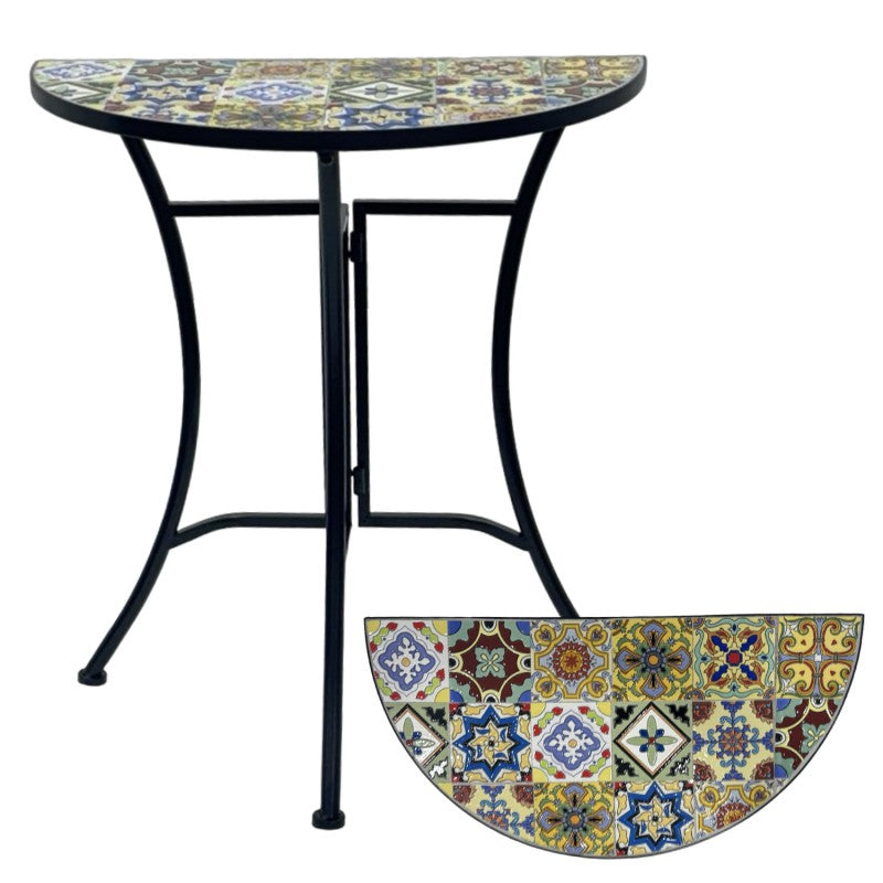Premium Colorata 69cm Mosaic Enclave Table Multi Colour