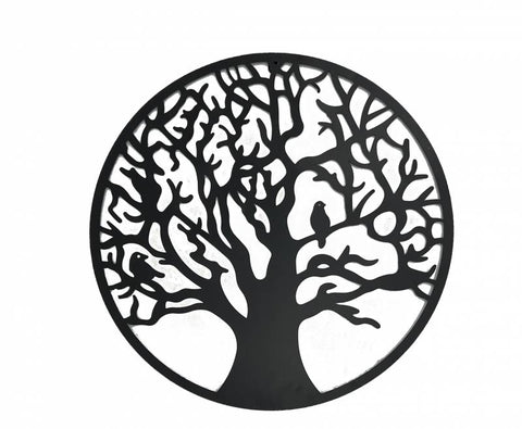 Wilson Tree Wall Art Metal Black 61cm - Unique Home Decor - SuperSaverAU - view 1