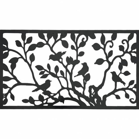 Bird Metal Wall Art 81x46cm, Black, Stylish Home Decor, 1.5kg - SuperSaverAU - view 1