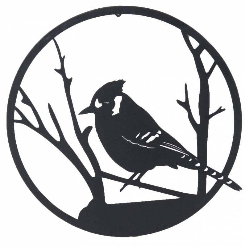 Bird Metal Wall Art 60cm - Black Metal Hanging Decor for Stylish Home - SuperSaverAU - view 1