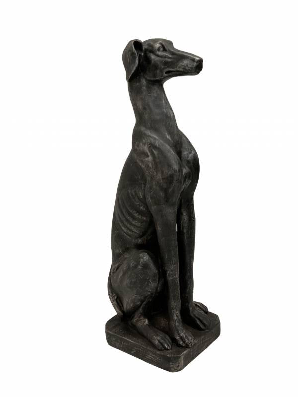 Deco Greyhound Dog Statue 82cm - Hand Painted, Indoor/Outdoor Use, Poly Resin - SuperSaverAU - view 1